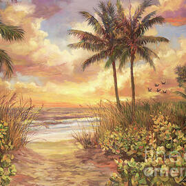 Fort Myers Sunset by Fine Art Creations Inc Laurie Snow Hein