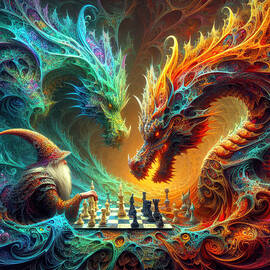 Fractal Fantasy Chess by Bill and Linda Tiepelman