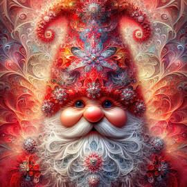 Fractal Saint of Winter Whimsy by Bill and Linda Tiepelman