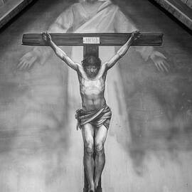 Fresco of Crucifixion and Ascension by Cindy Robinson