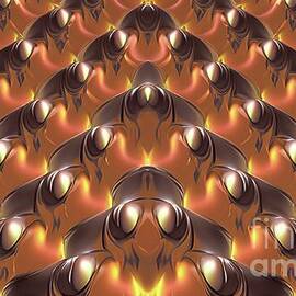 Futuristic Abstract Pattern from Brass Parts by William Gunn