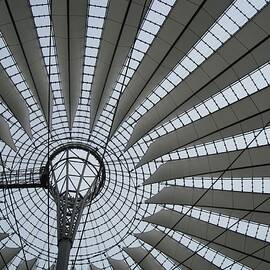 Futuristic Berlin, The Sony Center's Geometric Roof by Travel Essayist