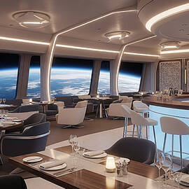 Futuristic Dining with a Cosmic View by The Luxury Art Collection