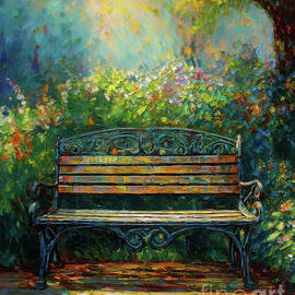 Garden Bench by Macro Abundance