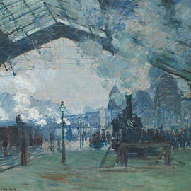 Gare Saint-Lazare by Claude Monet by The Luxury Art Collection