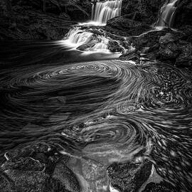 Garwin Falls In Monochrome by Jeff Sinon