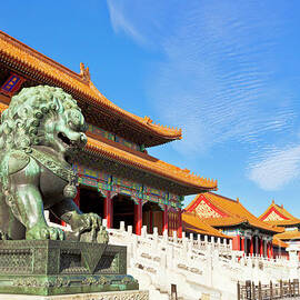 Gate of Supreme Harmony, Forbidden City, Beijing, China by Neale And Judith Clark
