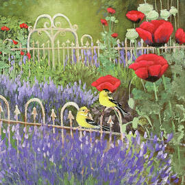 Gated Lavender Garden by Julie Peterson