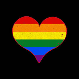 Gay Pride Love Heart by Flippin Sweet Gear