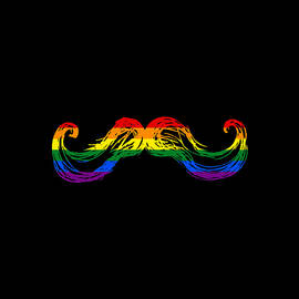 Gay Pride Mustache by Flippin Sweet Gear