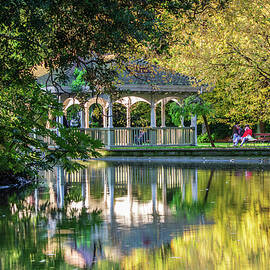 Gazebo in Autumn, St Stephen's Green Park, Dublin, Ireland by Adrian Hendroff
