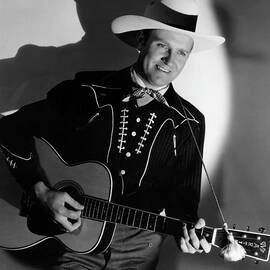 Gene Autry Cowboy Guitar Singing Portrait by Silver Screen