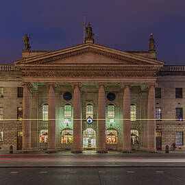 General Post Office GPO and Luas Trails, O'Connell Street, Dublin, Ireland by Adrian Hendroff