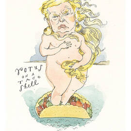 Genius on the Half Shell by Barry Blitt