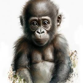 Gentle Baby Gorilla by Land of Dreams