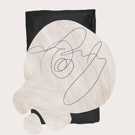 Geometric Abstract Watercolor 2 by Georgia Clare