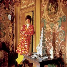 Gervase Griffiths in a Red Coat by Cecil Beaton