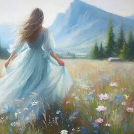 Girl in the Meadow by Alison Frank