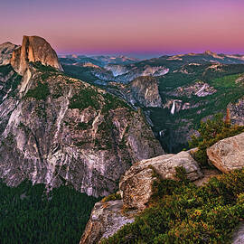 Glacier Point Sunset Vista - Yosemite, California by Abbie Matthews