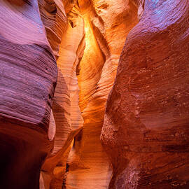 Glowing Colors of Antelope Canyon X by Elvira Peretsman