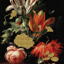 Gold Glitter Still Life by Georgia Clare