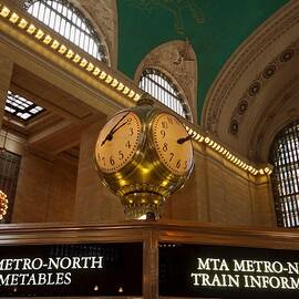 Golden Clock at Central Station in New York City by Travel Essayist