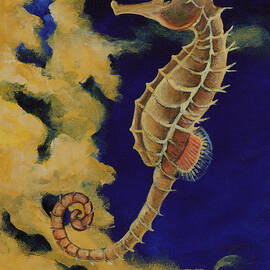 Golden Seahorse by Darice Machel McGuire