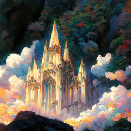 Gothic Cathedral among the Clouds, 03 by AM FineArtPrints