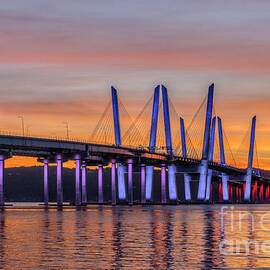 Governor Mario M. Cuomo Bridge on Columbus Day II by Clarence Holmes