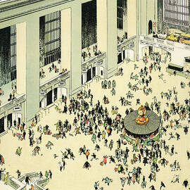 Grand Central Station - Up and Down New York - NY scenes and sites by Tony Sarg by Tony Sarg
