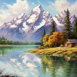 Grand Teton Landscape by Land of Dreams