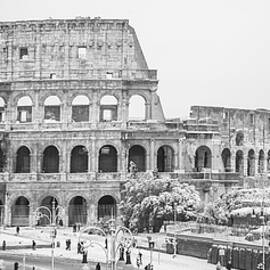 Grandeur of the Colosseum under snow by Stefano Senise