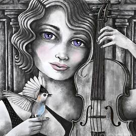 Grandmas Violin by Valerie White