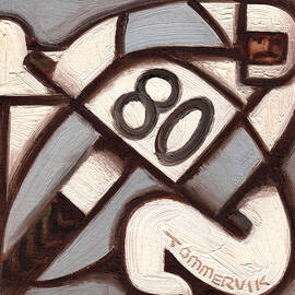 Gray And White Motorcycle Racer by Tommevvik