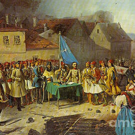 Greek Volunteers In Sevastopol, 1854 by Antonios Valamontes