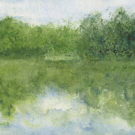 Green Mountain Sky Lake by Elizabeth Reich