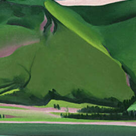 Green Mountains, Gaspe Peninsula, Quebec, Canada by Georgia O'Keeffe by Georgia O'Keeffe