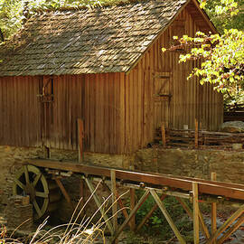 grist mill and overshot water wheel by Flees Photos