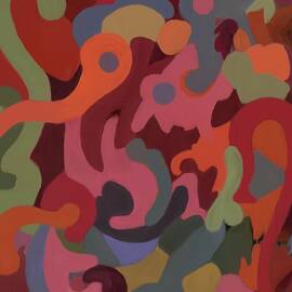 Groupies Group Organic Abstract Harmony  by Sonja Kraft