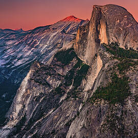 Half Dome Sunset from Glacier Point - Yosemite, California by Abbie Matthews