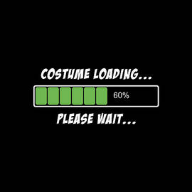 Halloween Costume Loading Please Wait by Flippin Sweet Gear