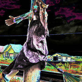 Halloween witch crashed into a pool by Tatiana Travelways
