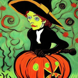 Halloween witch in action by Tatiana Travelways