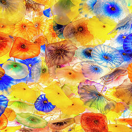 Hand blown Glass Ceiling in the Bellagio Hotel and Casino Lobby,