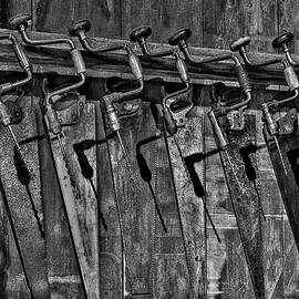 Handy Man Tools BW by Susan Candelario