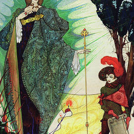 Harry Clarke illustrations for Andersen's Fairy Tales 1916 - Kai and the Snow Queen by Harry Clarke