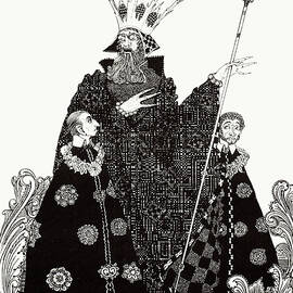 Harry Clarke illustrations for Andersen's Fairy Tales 1916 - The Elf Hill, the Goblin King and Sons by Harry Clarke