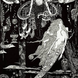 Harry Clarke illustrations for Andersen's Fairy Tales 1916 - The Little Mermaid and the Sea Witch by Harry Clarke