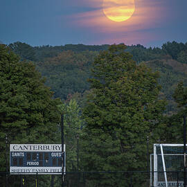 Harvest Super Moon over Canterbury School Athletic Fields by Dave King