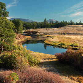 Hat Creek Autumn Vista - Tranquil Stream in Shasta County California by Mike Lee